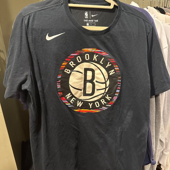 Nike Brooklyn Nets Biggie City Edition Dri-Fit Black T Shirt - Picture 1 of 3